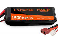 LiPo Pack LiPo Battery 2S 7.4V 1500 mAh 30C (Deans) MODSTER Mini Cito LiPo Pack LiPo Battery 2S 7.4V 1500 mAh 30C (Deans) MODSTER Mini Cito