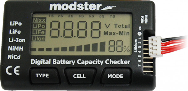 MODSTER LiPo Checker - Digitaler Akku / Batterie Tester