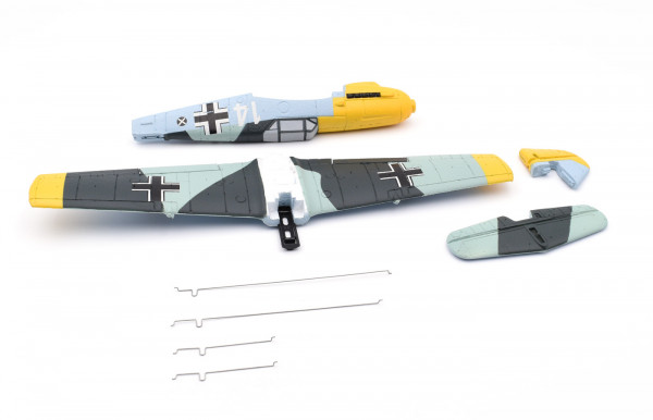 MODSTER MDX BF 109 E 400mm: Fuselage + engine + wing + tailplane + linkage