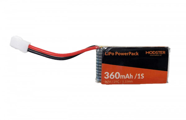 LiPo Einzelzelle MODSTER Trainee 600, Easy Trainer 600,Sport Cub S2: Lipo 360mAh